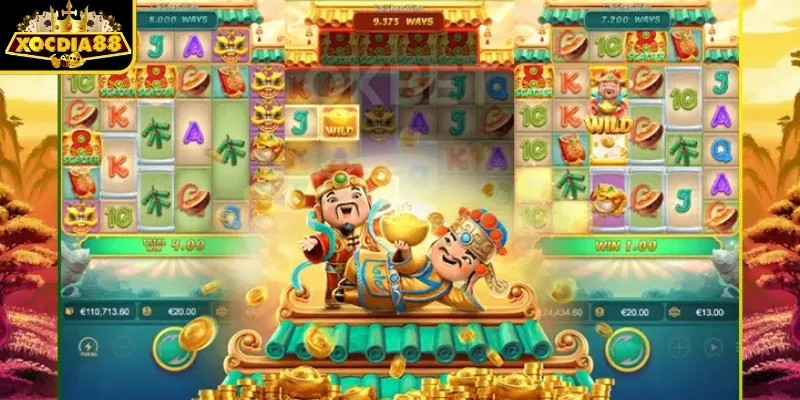 Tên Caishen Wins và biểu tượng của game