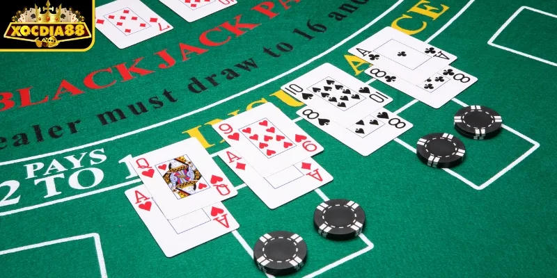 Điểm bài và lựa chọn thao tác trong Blackjack